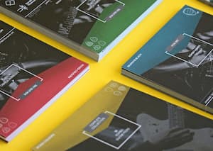 Stack of flyers, leaflets and brochures